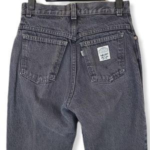 1985 Levis 554 Womens White Tab Mom Jeans Gray High Rise Relaxed Tapered Leg USA